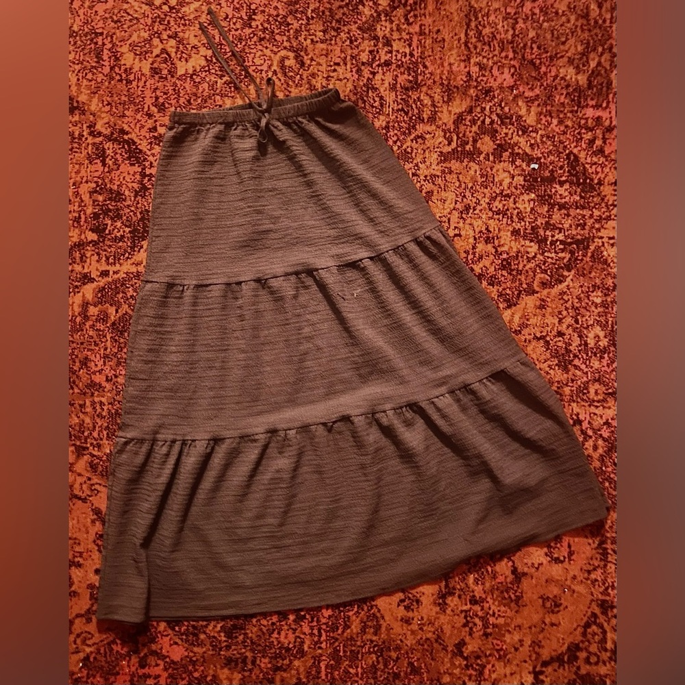 Brown Maxi Skirt